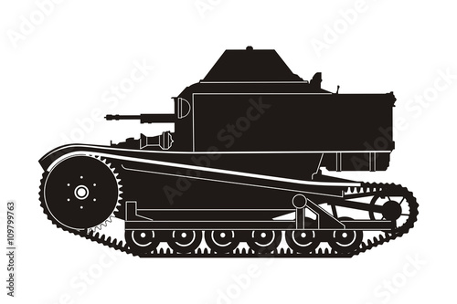 black armored car