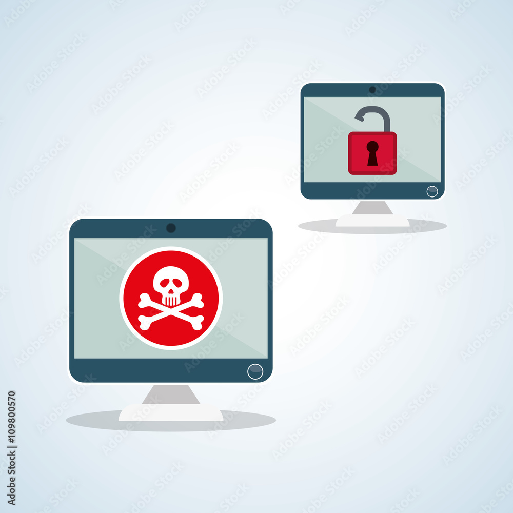 Security system design. warning icon. protection concept Security system design. warning icon. protection concept