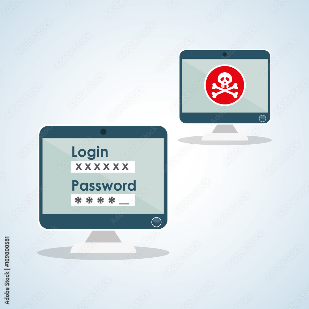 Security system design. warning icon. protection concept Security system design. warning icon. protection concept