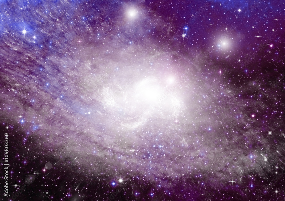 galaxy in a free space galaxy in a free space