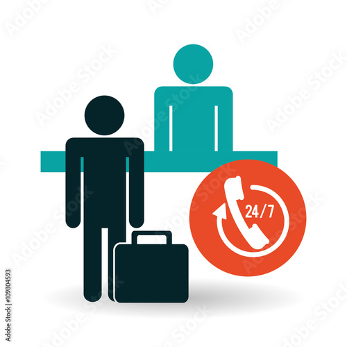 Hotel design. service icon. travel concept
