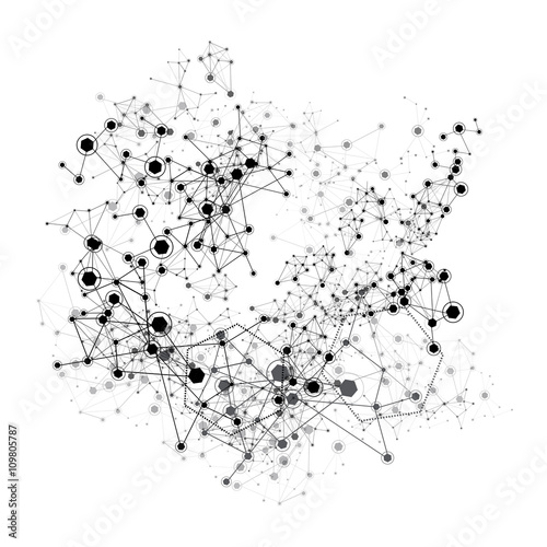 Global Network - Vector Illustration, Graphic Design. 