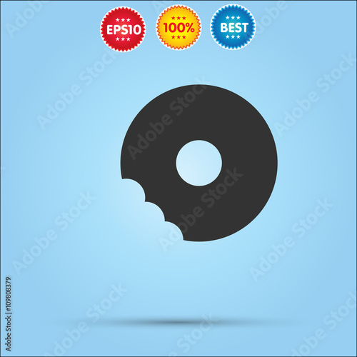 bitten donut icon