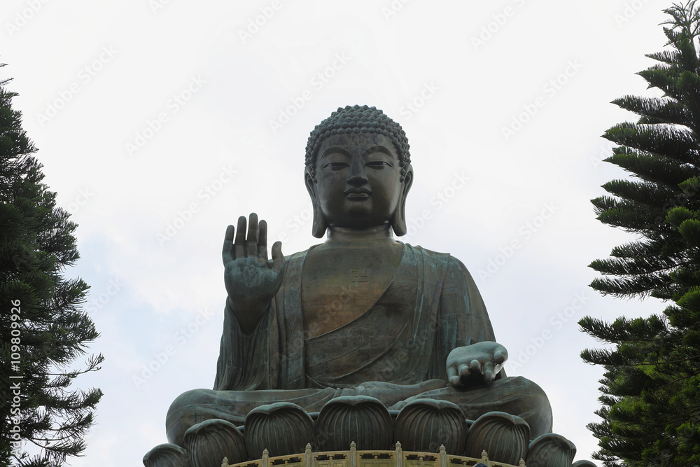 Fototapeta premium Big Buddha at Ngong Ping, Hong kong