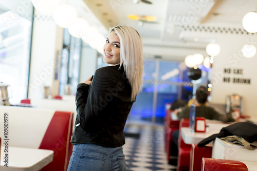Woman in the diner