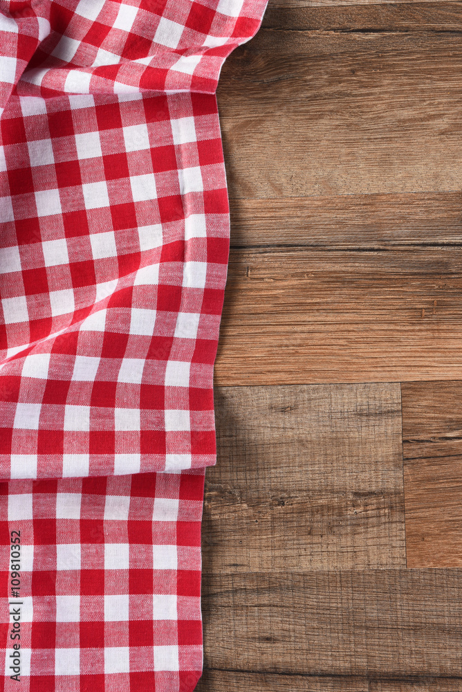 Obraz premium Red Checked Table Cloth