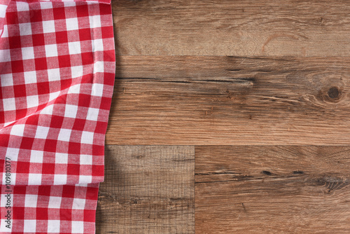 Red Checkered Table Cloth