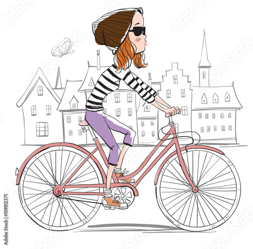 girl on bike