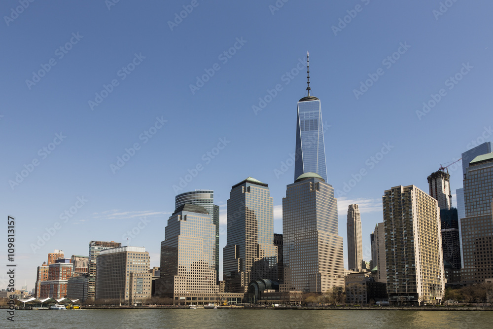 Fototapeta premium Skyline of lower Manhattan