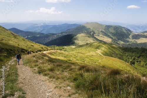 summer landscape of Marmarosy mountains range of Carpathian mountains on the Ukraine and Romania border © Khrystyna Pochynok