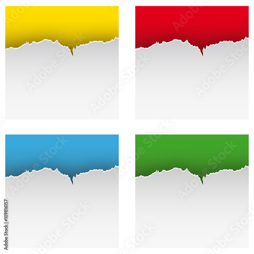 Set sfondi carta strappata