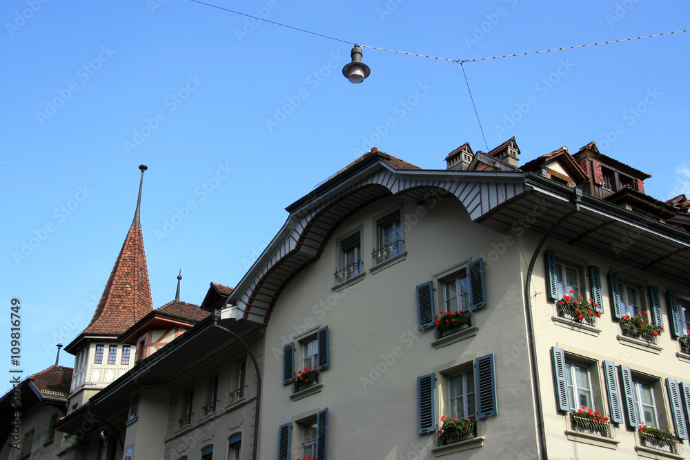 Obraz premium Capital of Switzerland / Typical architecture Bern (Western Europe)