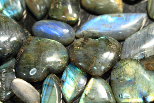 heart labradorite mineral background photo