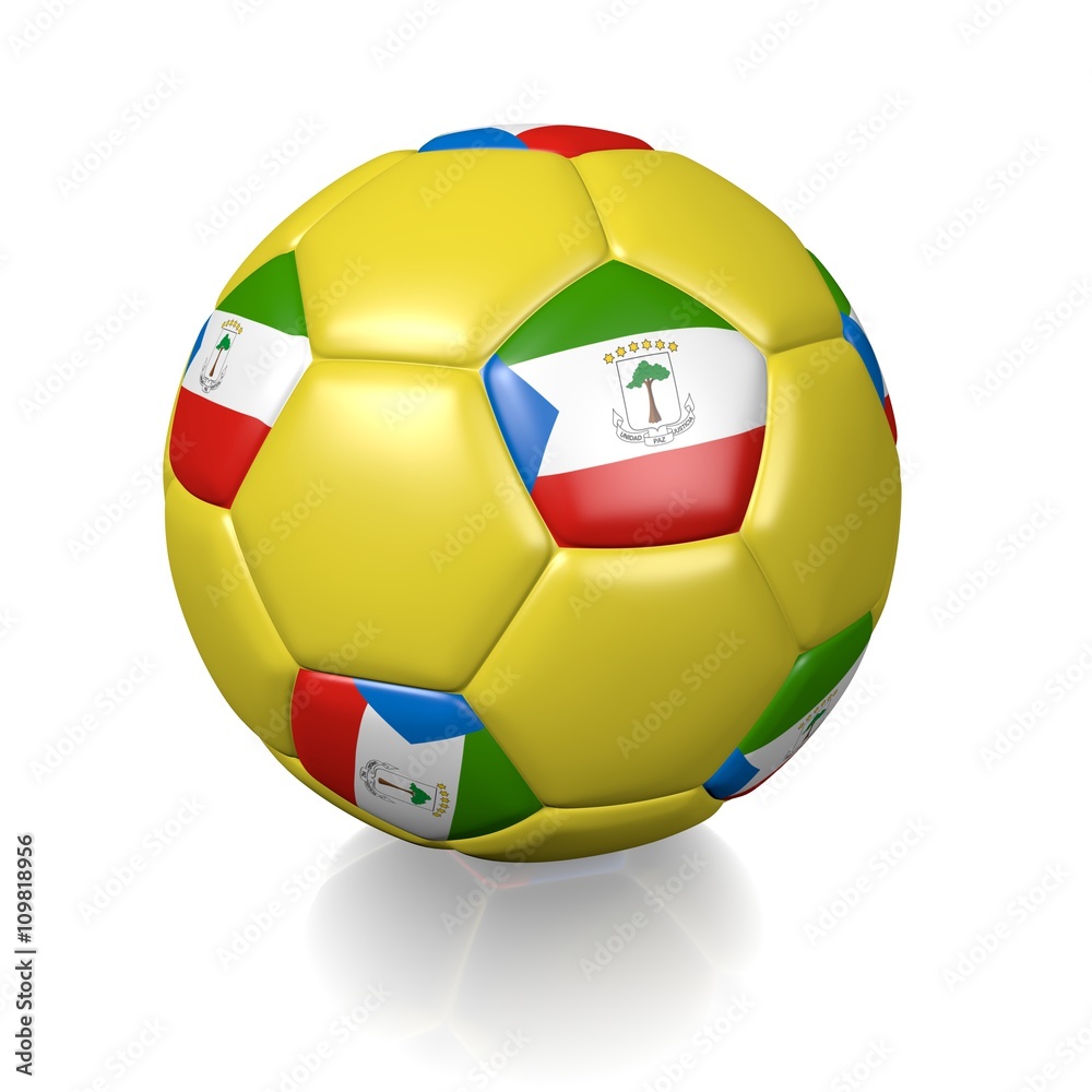 Football soccer ball with a national flag texture Football soccer ball with a national flag texture