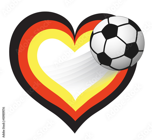 Fußball Herz Deutschland