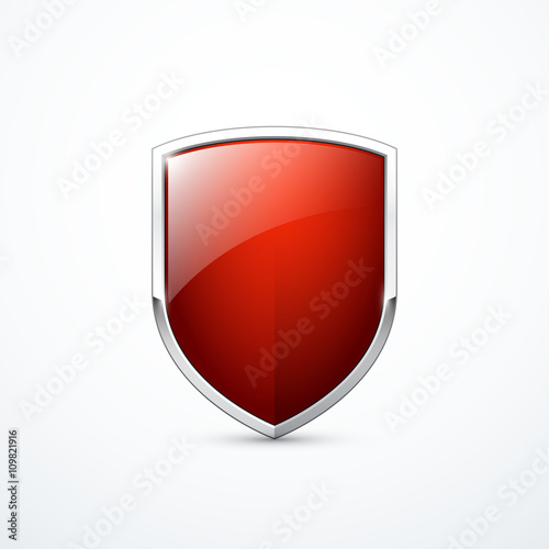 Vector red shield