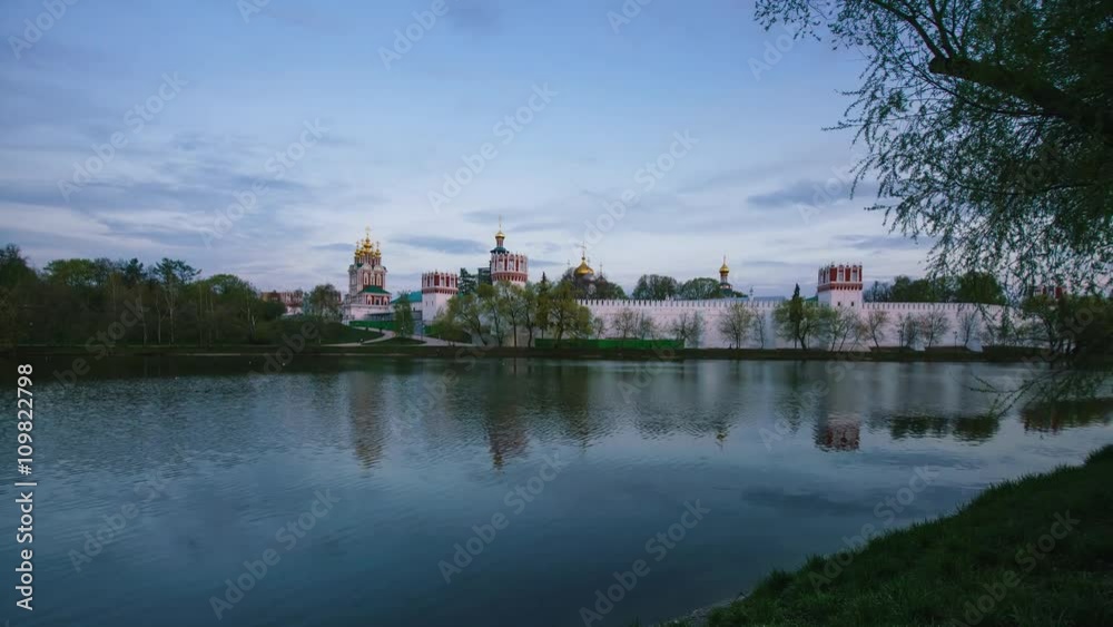 Monastery on the shores of Lake Monastery on the shores of Lake