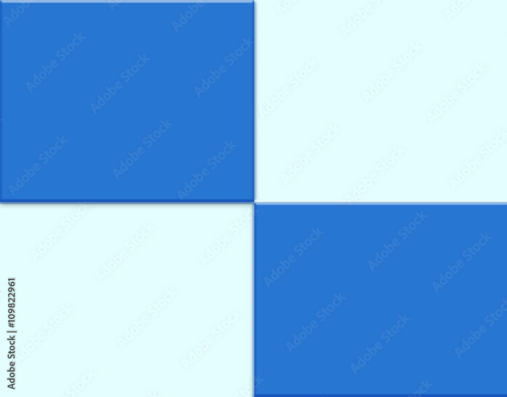 Light blue and blue  rectangles