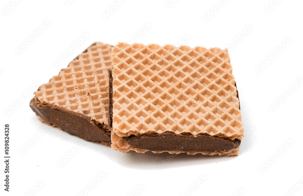 chocolate wafer isolated chocolate wafer isolated