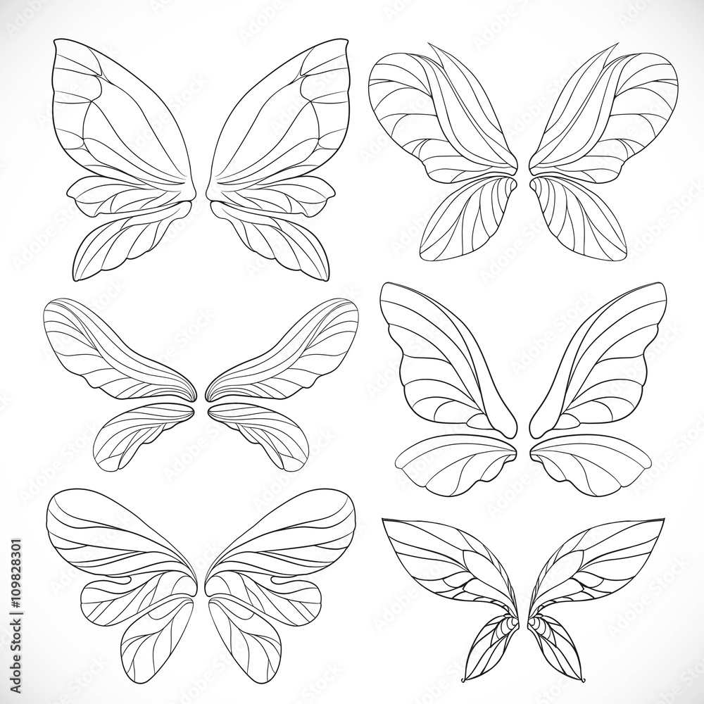 Printable Fairy Wing Template