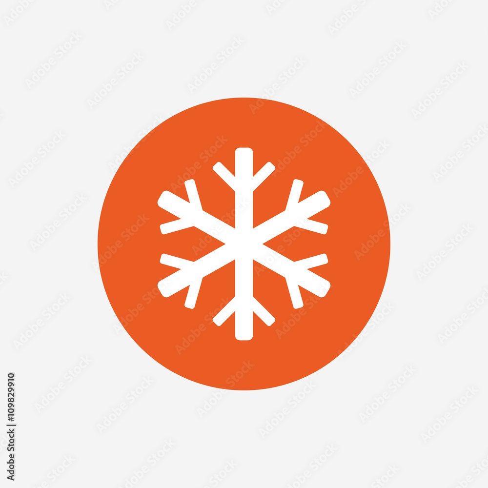 Air conditioning sign icon. Snowflake symbol. Air conditioning sign icon. Snowflake symbol.