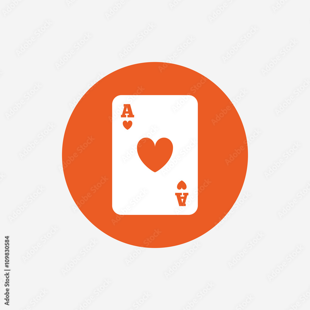 Casino sign icon. Playing card symbol Casino sign icon. Playing card symbol