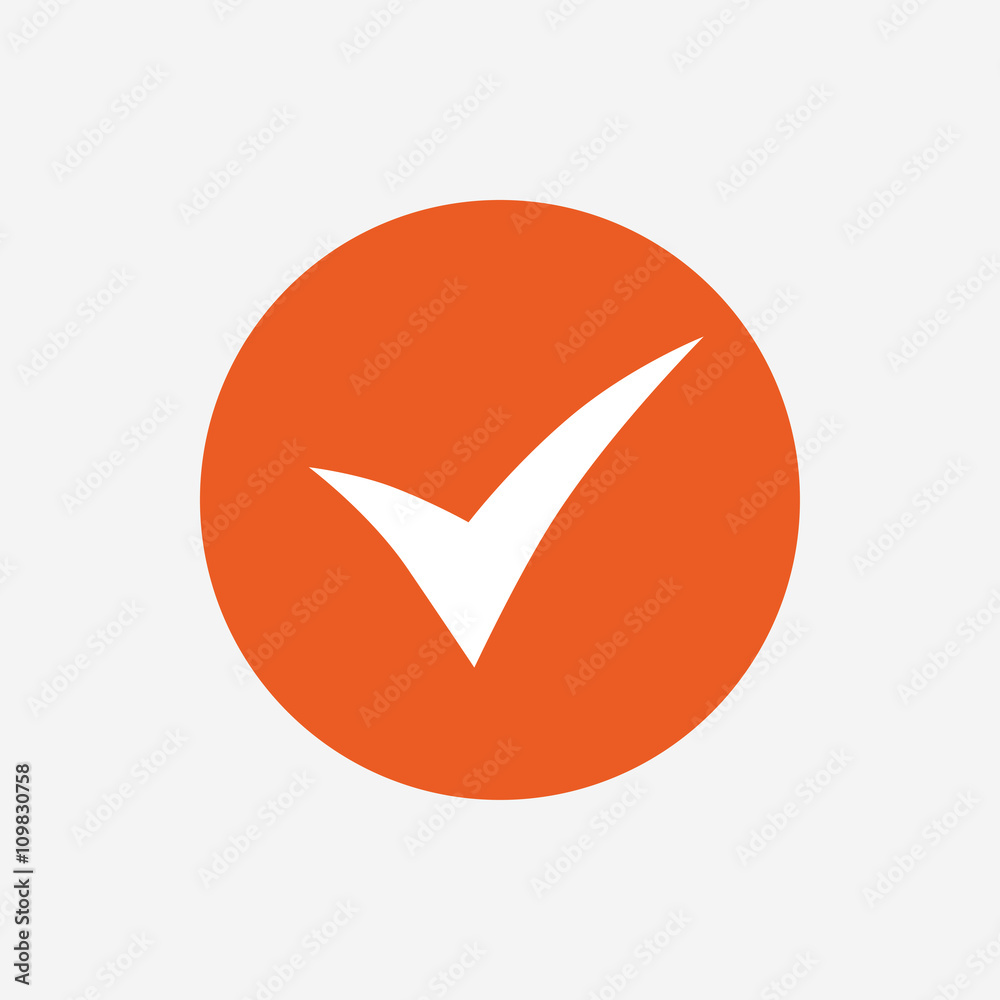 Check sign icon. Yes symbol.