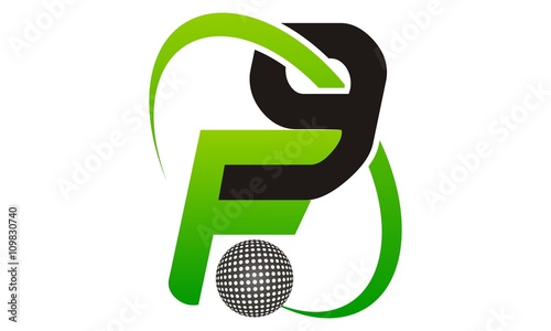 Golf Letter F 9