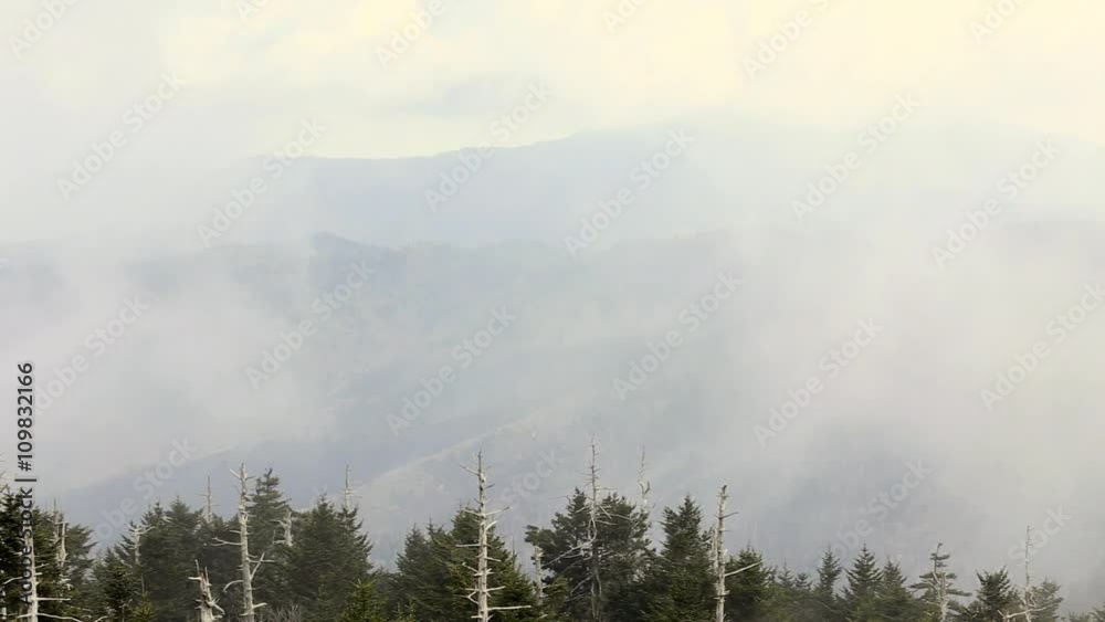 Time lapse of smoky mountains Time lapse of smoky mountains