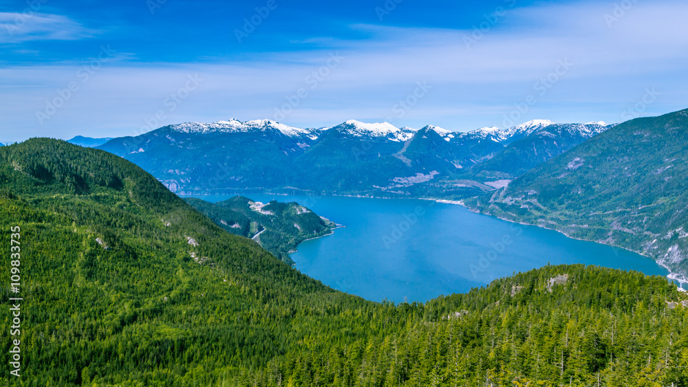 Scenic summer mountain hiking landscapes Canada