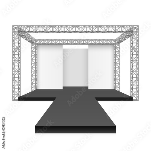 Fashion runway podium stage, metal truss system 
