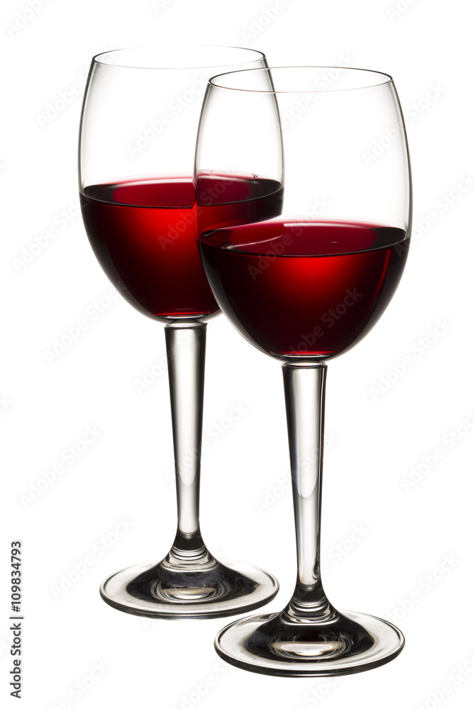 goblet with red wine goblet with red wine