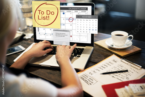 Quadro em tela To Do List Schedule Calender Planner Organization Concept