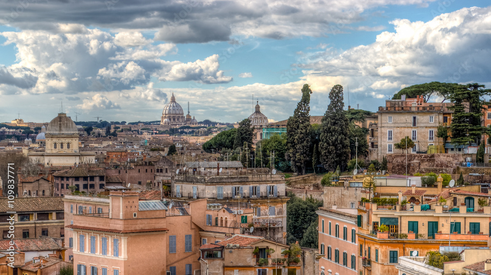 Cityscape of the Rome.
