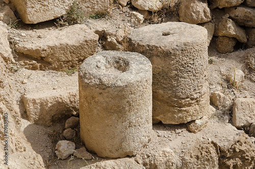 Artifacts at Herodion (Israel) photo