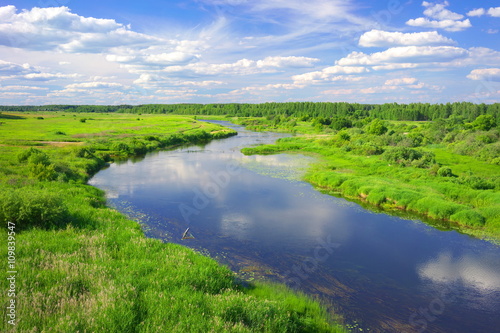 Summer landscape in Suzdal