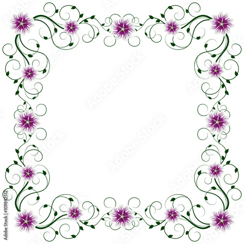 Wallpaper Mural Delicate frame with mallows Torontodigital.ca
