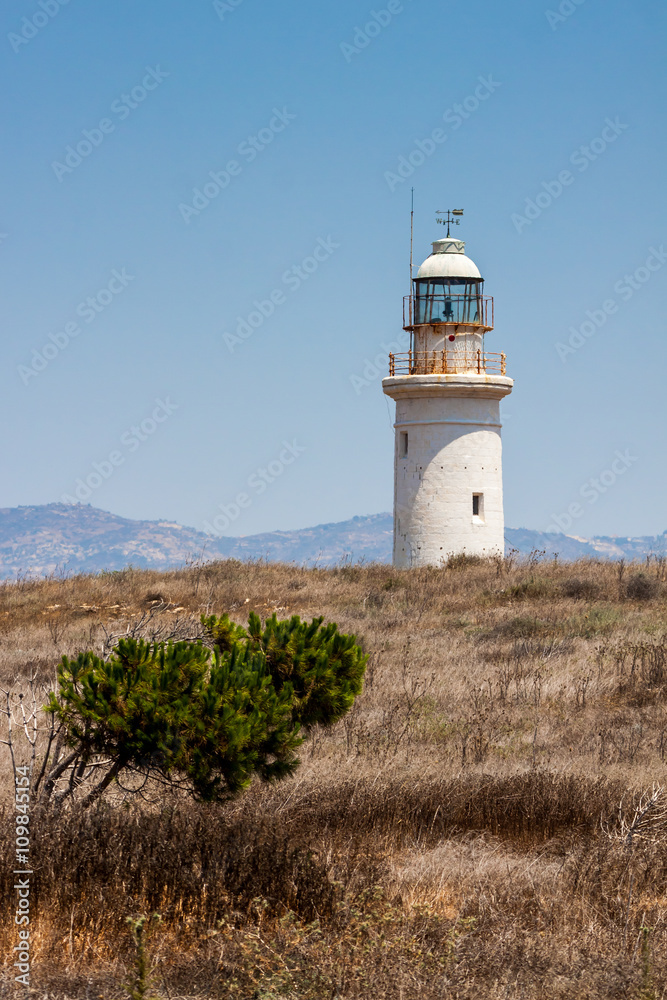 View to the lighthouse near Paphos