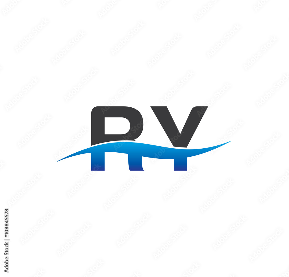 ry initial logo with swoosh blue and grey ry initial logo with swoosh blue and grey