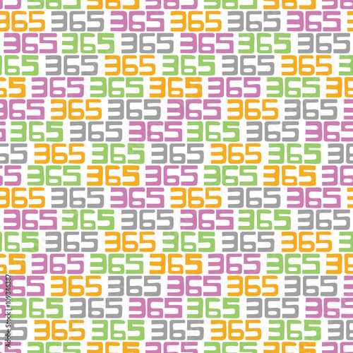 365 background. Seamless pattern.Vector.365のパターン