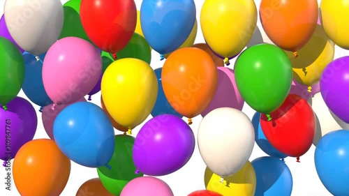 balloons isolated filling up the screen - with alpha mask version included