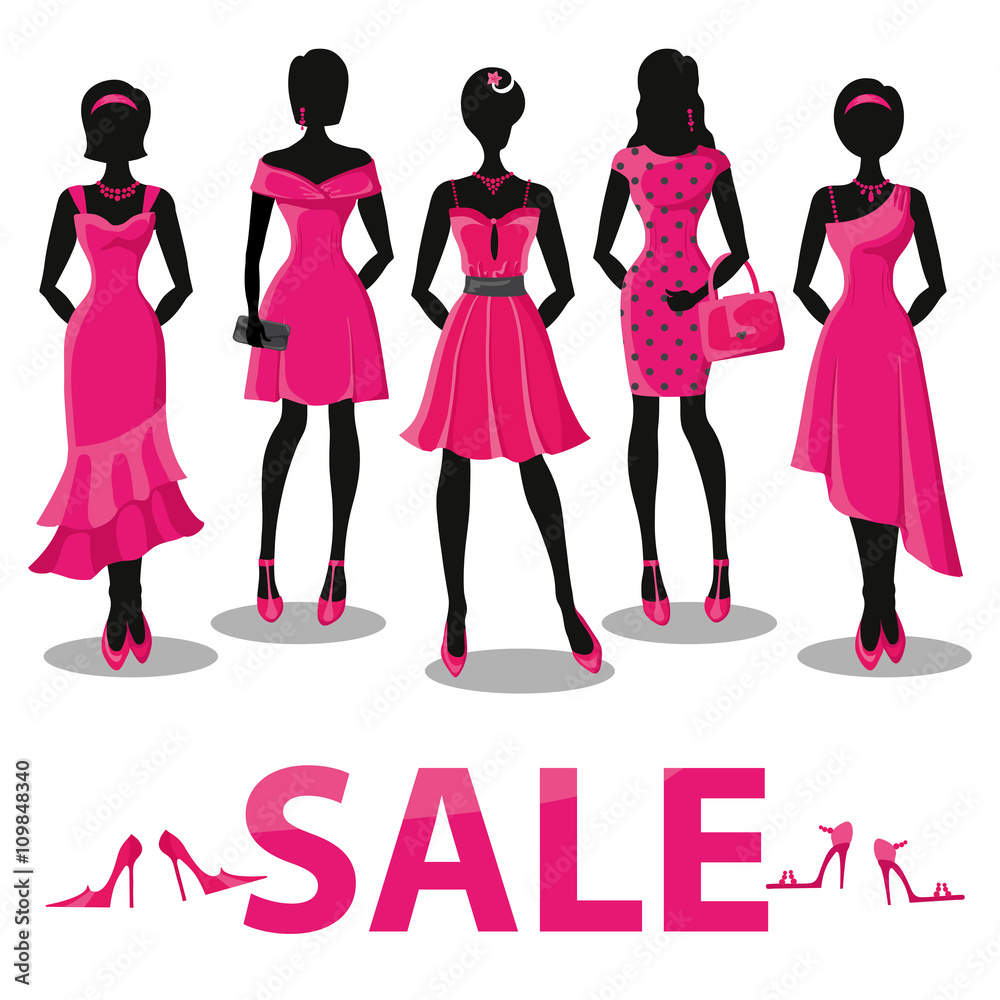 Black friday Sale.Pink party dresses,accessories Black friday Sale.Pink party dresses,accessories
