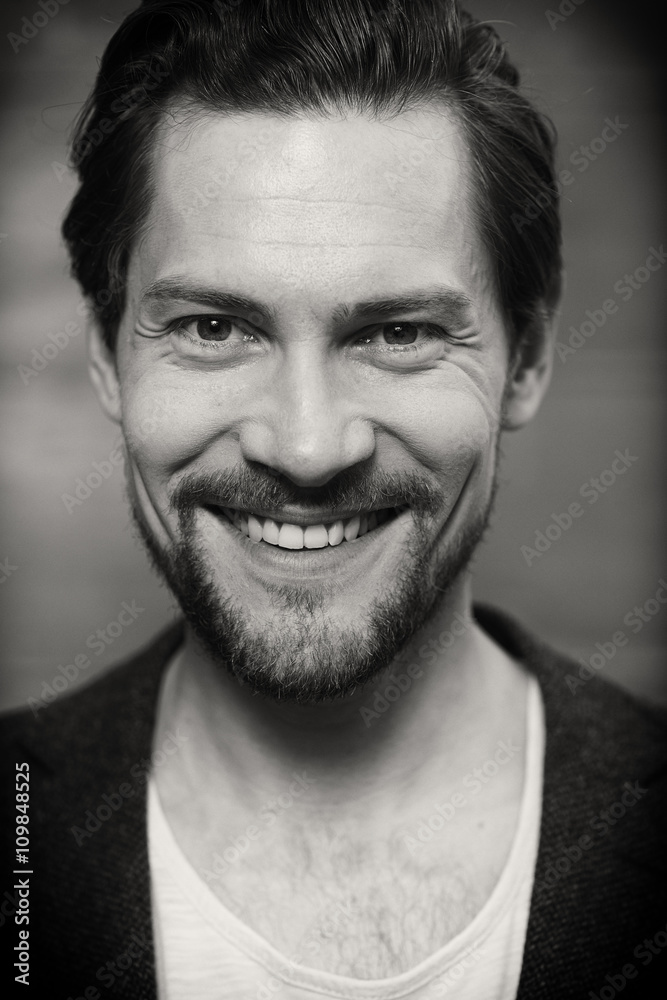 Portrait of smiling man, close up Portrait of smiling man, close up