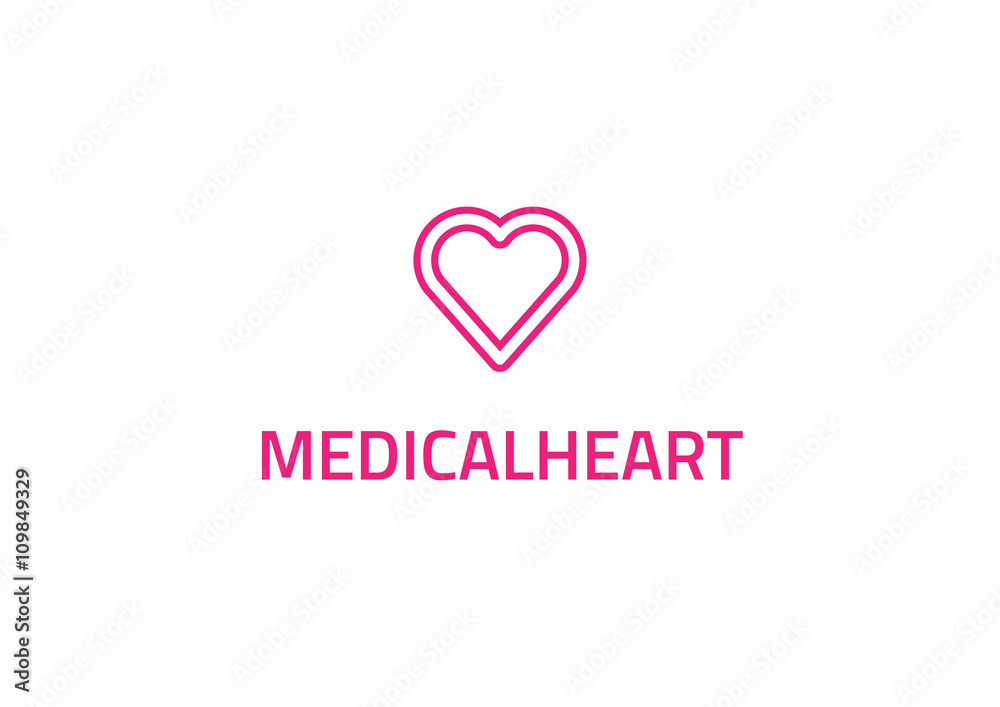 Medical Heart - Medical Company Logo