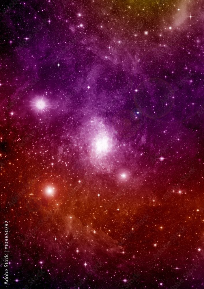galaxy in a free space galaxy in a free space