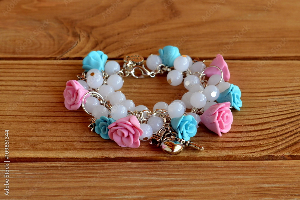 Handmade Personalised bracelet jewellery for girls sister women baby's  Flower girl eid gifts made any charm of choice any size. baby christening  gift : Amazon.co.uk: Handmade Products