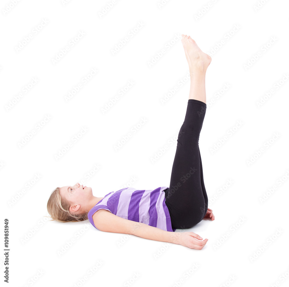 young girl doing gymnastics young girl doing gymnastics