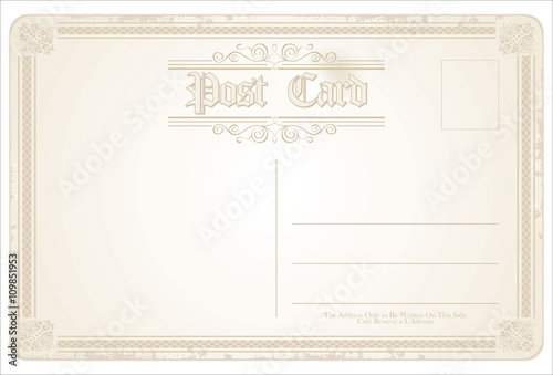 Postcard vector retro vintage design
