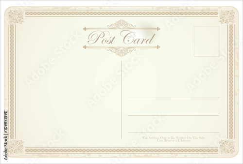 Postcard vector retro vintage design