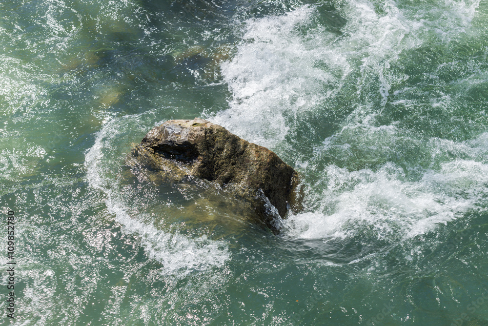 Obraz premium image of flowing water in the river